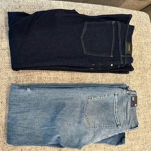 New Express flare jeans (1 light wash and 1 dark wash)